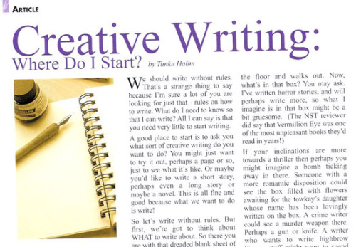 Creative writing uea